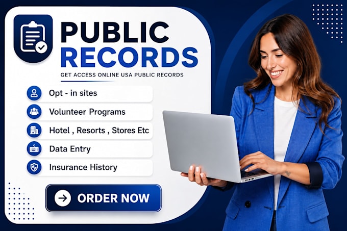 do public records for you and extract data from records data