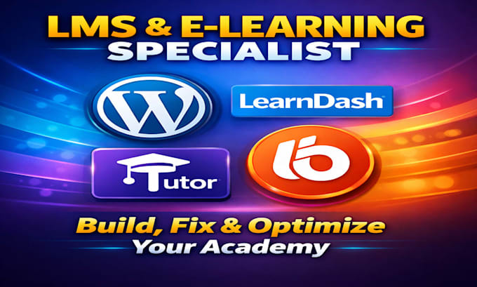 build or fix wordpress lms website with masterstudy, tutor lms pro, buddyboss