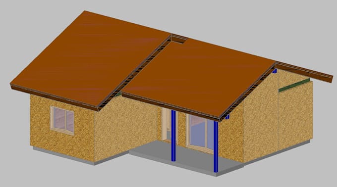 design timber frame house with 3d model in cadwork