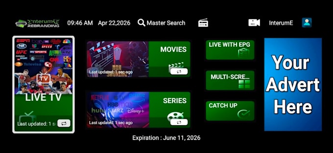 rebrand tivimate, ibo player, xciptv, smarters and ott navigator with your logo