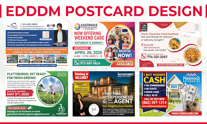 design eddm postcard or direct mail postcard