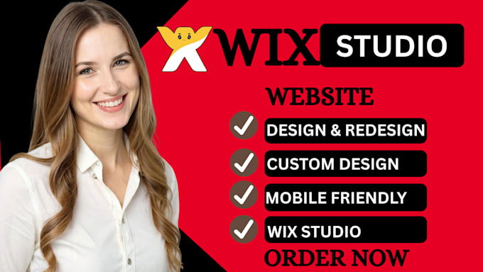 build wix studio, website design redesign wix studio website