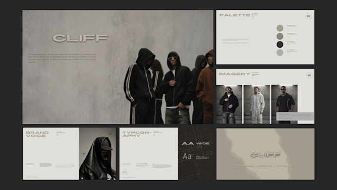 curate complete branding guidelines and visual identity