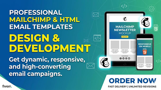 create HTML email template or newsletter