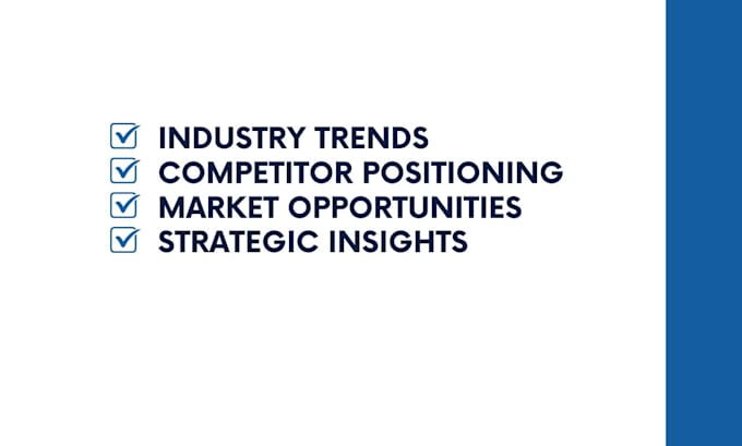 write professional market research and insight report