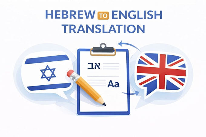 translate hebrew to english fast and manually