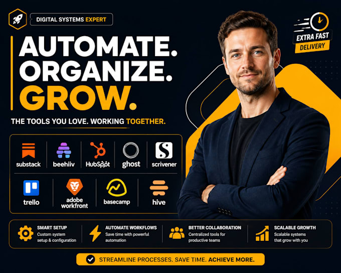 do substack beehiiv hubspot ghost scrivener trello adobe workfront basecamp hive