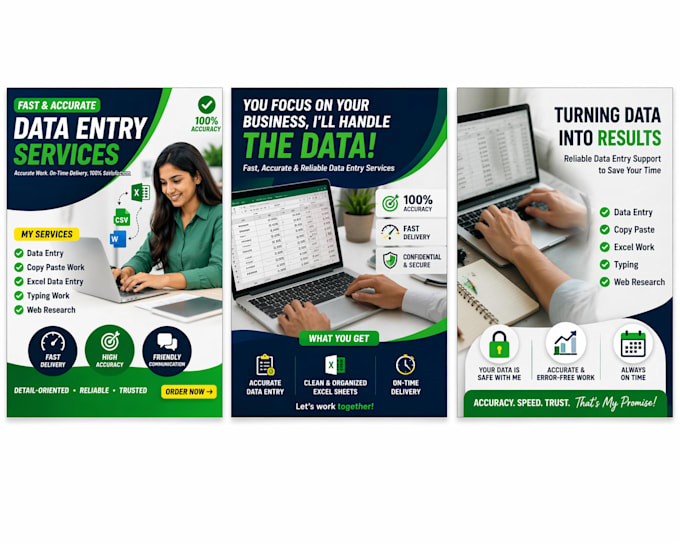 do fast and accurate data entry and excel work