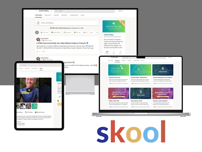 setup skool skool online community skool credit repair skool online course