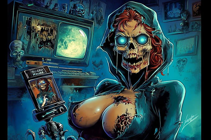 fantasy horror and fantasy horror character art