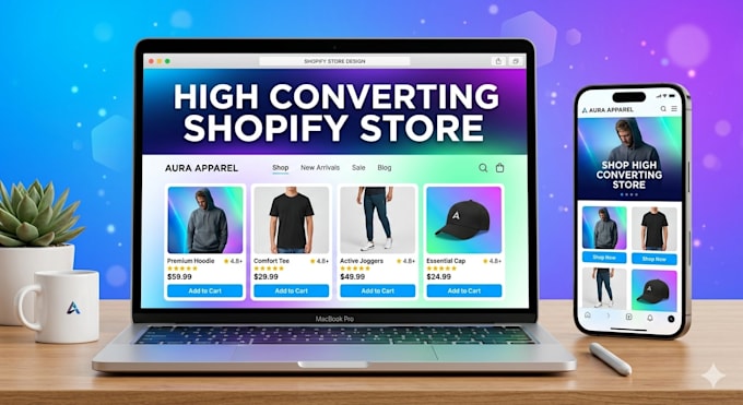 create a high converting shopify dropshipping store design or shopify website