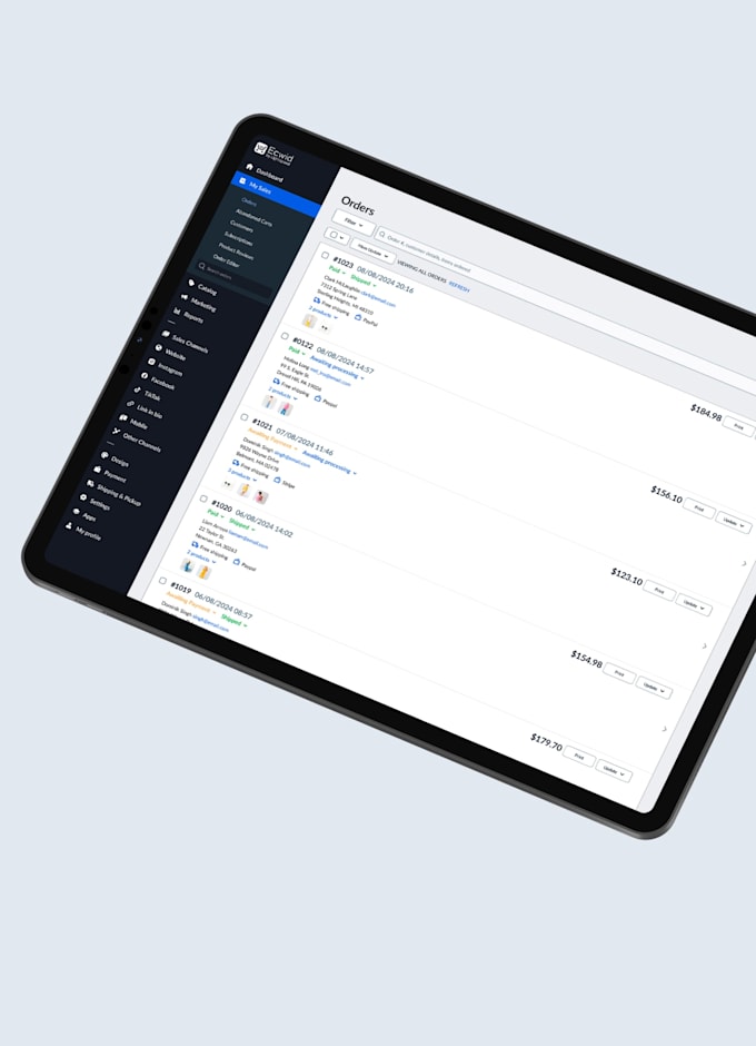 redesign ecwid store, ecwid lightspeed website builder, ecwid integration SEO