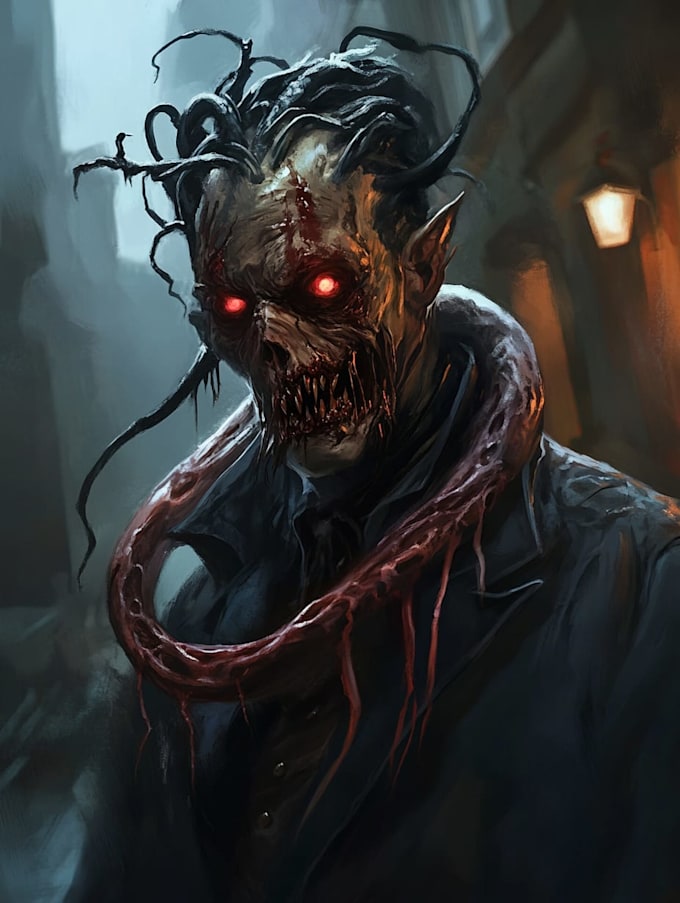 do horror character art and horror character design