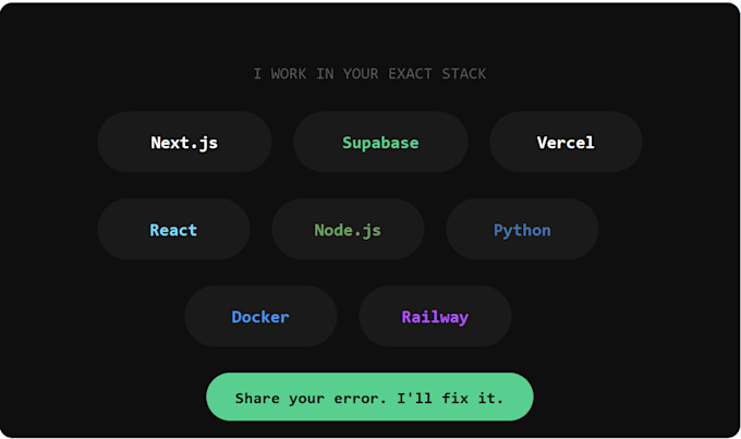 fix your next js react or supabase bug fast