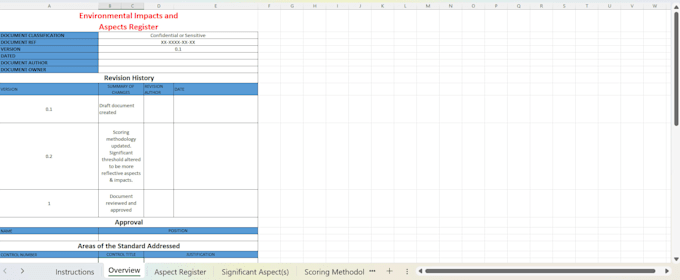 provide iso 14001 environmental management system templates
