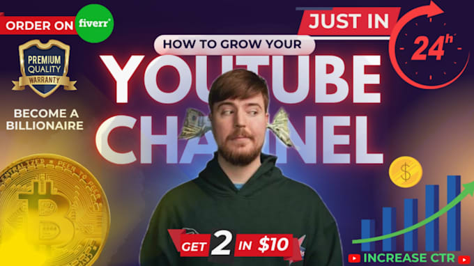grow your youtube channel using high CTR thumbnails