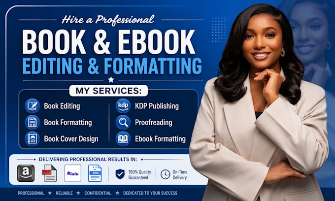 do book editing and formatting, manuscript book editor, amazon kdp formatting