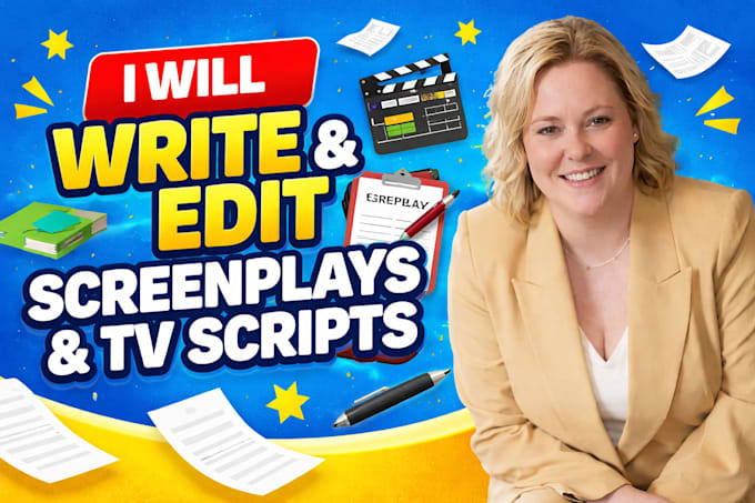 write, edit, TV screenplay, movie script, film script, TV series, screenwriting