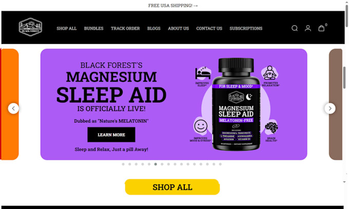build fda compliant peptide website or supplement website peptide store design