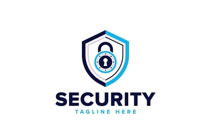 design cyber security crypto software tech logo