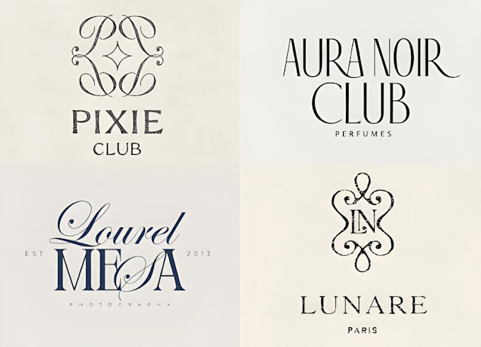 design luxury minimalist monogram for brands