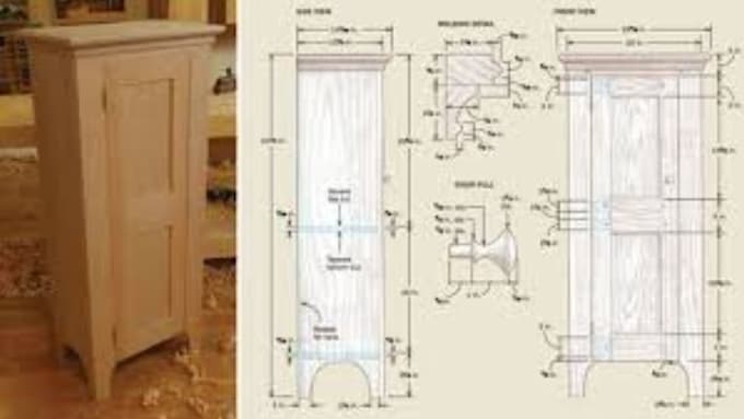 create millwork shop drawings, cabinet design and woodworking plans
