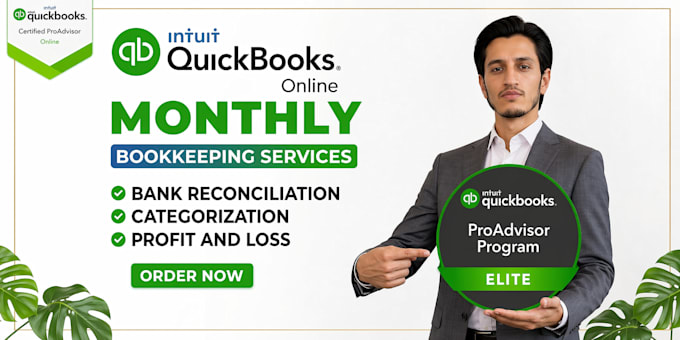 do quickbooks cleanup and monthly bookkeeping