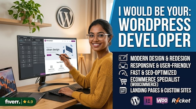 be your wordpress developer to design and redesign wordpress website development