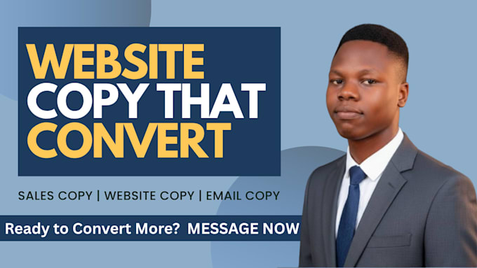 write high converting website copy and sales page copy