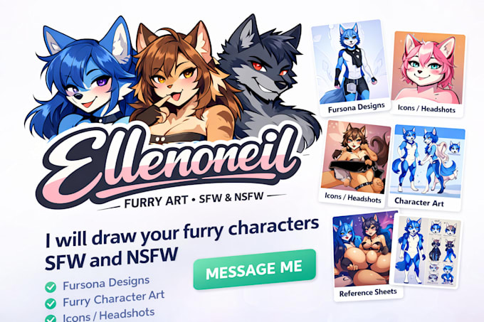draw your furry characters sfw and nsfw