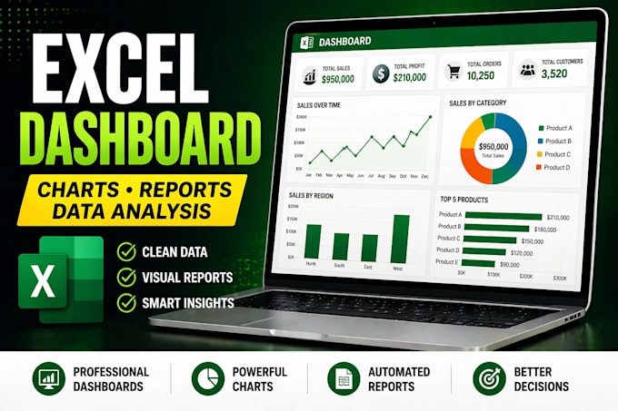 create automated excel dashboards and reports