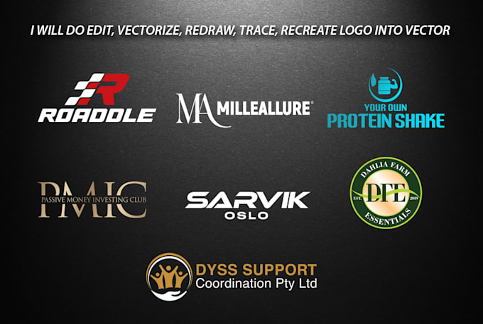 vectorize, redraw, trace, vector tracing, recreate logo