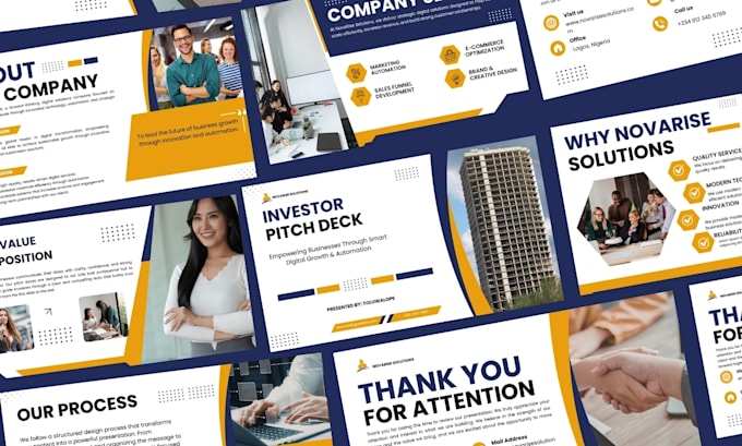 design business powerpoint presentation improve company presentation slides ppt