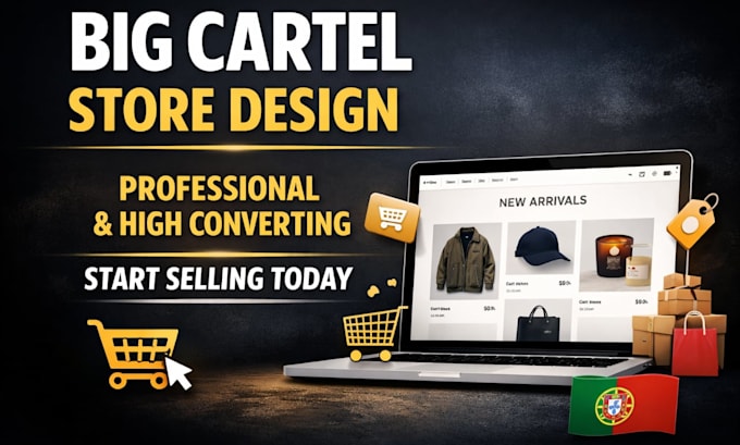design and customize your big cartel store