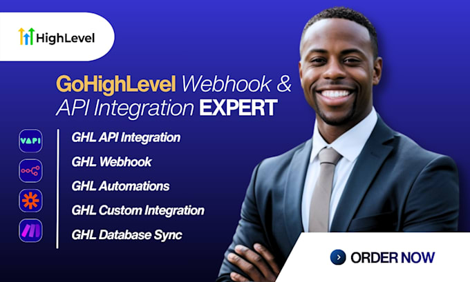 build ghl API integrations, ghl webhooks, ghl automations, ghl database sync