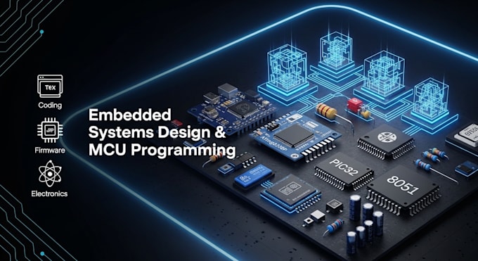 design embedded systems using at89c51, atmega328p, pic32mx mcu