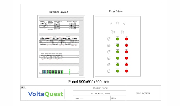design electrical sld, load calculation, panel and cable sizing