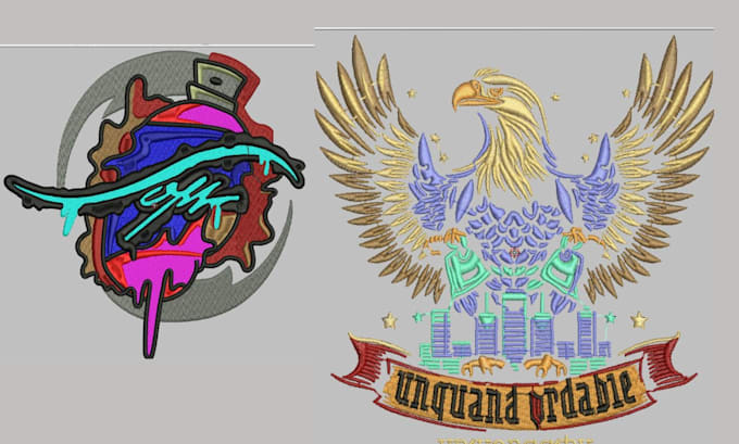 provide quality embroidery digitizing in 1 hour for a patch,hat, chest, or towel