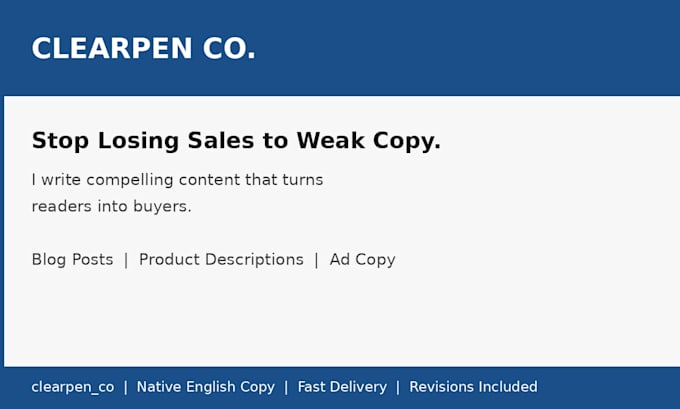 write conversion copy and content for your business