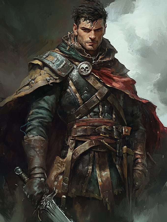 fantasy dnd character illustration