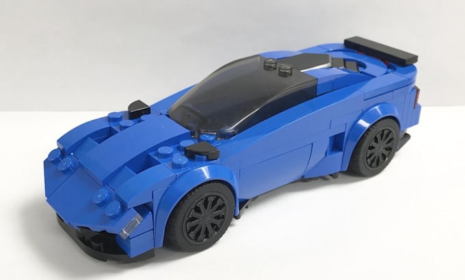 design 3d lego model moc, technic car, toy, set, minifigure  with xml part list