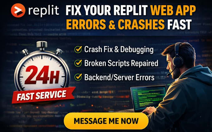 fix replit web app errors replit app broken script replit web app crash debug