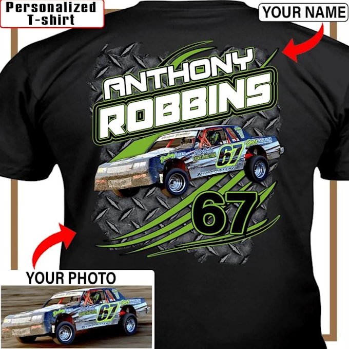 make unique dirt kart racer karting racing logo