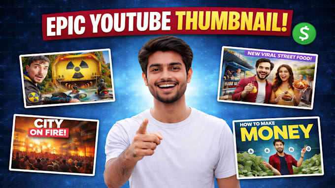 create viral youtube thumbnail design in 2 hours