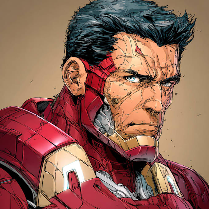 superhero character for comics
