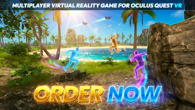 create multiplayer virtual reality game for oculus quest VR