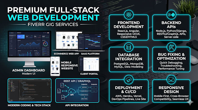 responsive mern stack website for you