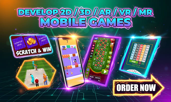 develop 2d 3d ar VR and mr mobile games