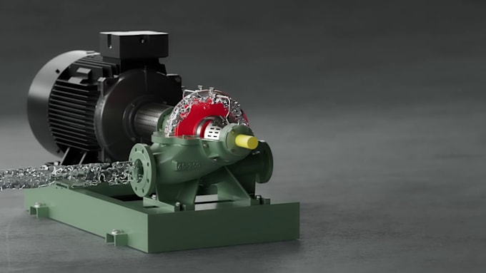 do 3d industrial animation 3d mechanical engine animation 3d machinery animation