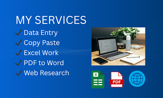do accurate data entry, copy paste and excel work